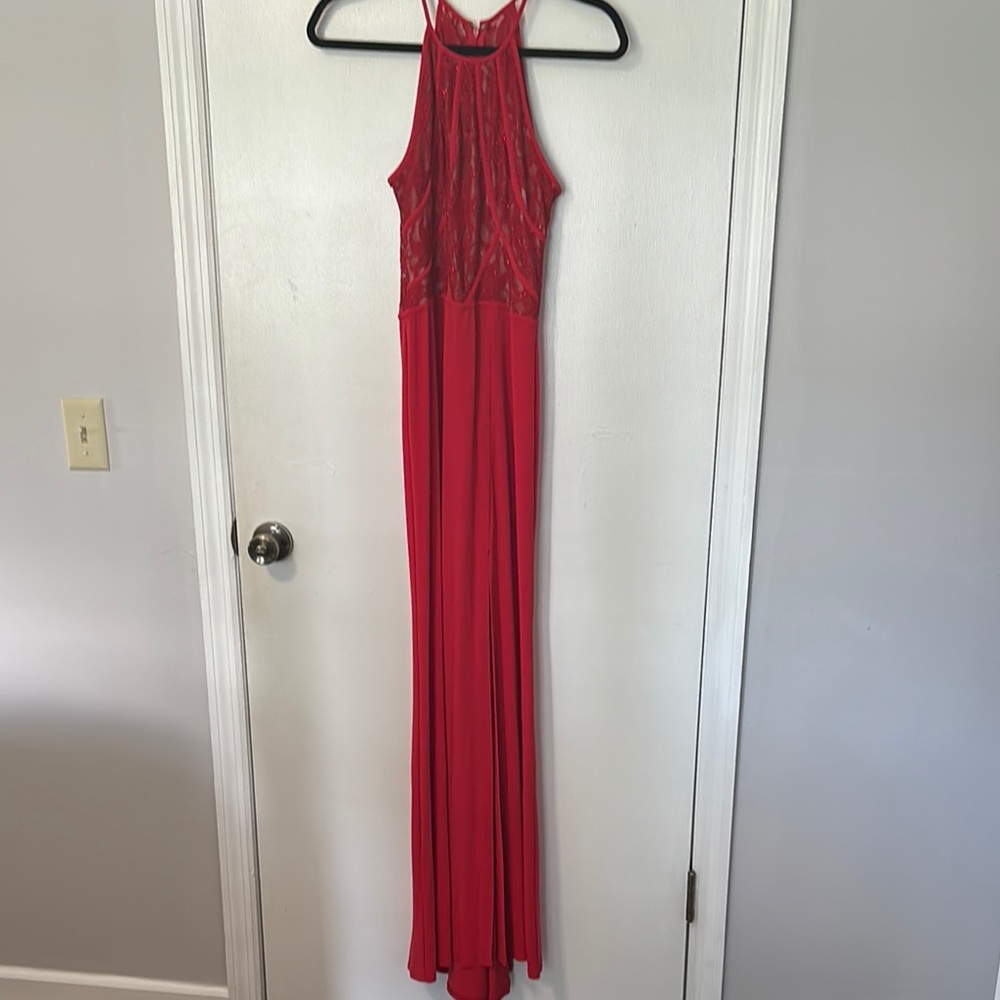 Elegant Red Evening Gown